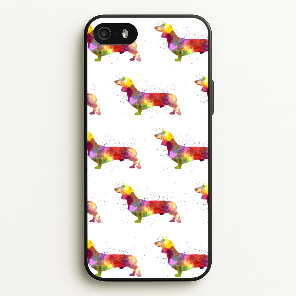 Watercolour Dachshund - Phone Case for iPhone 5 / 5s / SE 2016