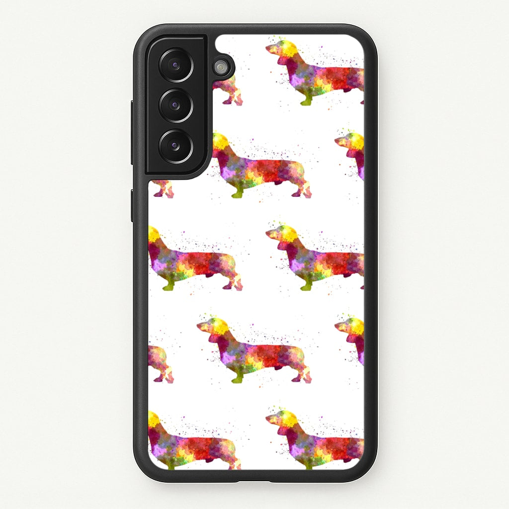 Watercolour Dachshund - Phone Case for Galaxy S21FE