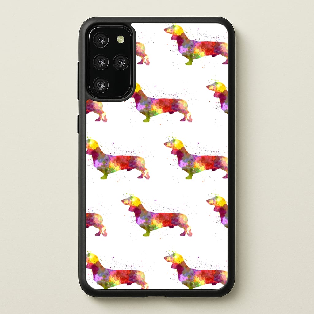 Watercolour Dachshund - Phone Case for Galaxy S20 Plus