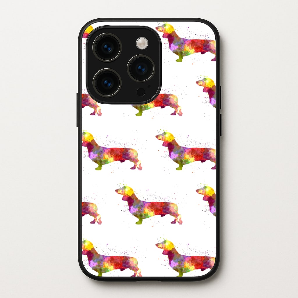 Watercolour Dachshund - Phone Case for iPhone 14 Pro