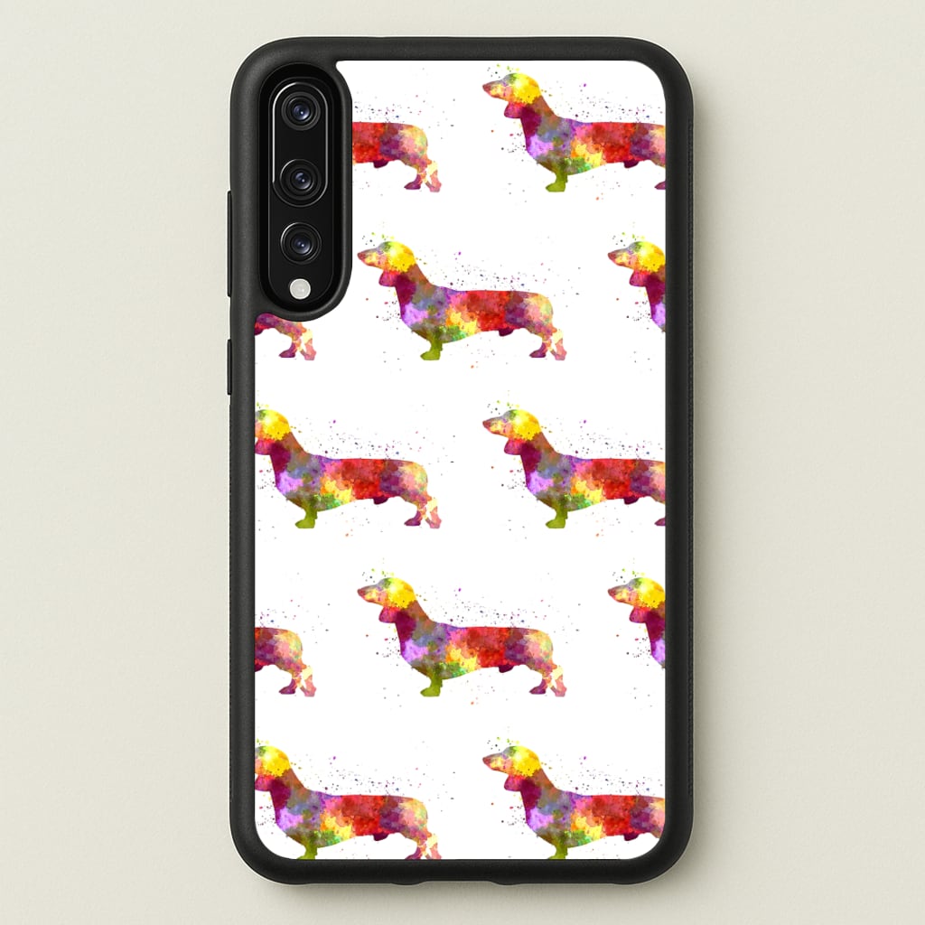 Watercolour Dachshund - Phone Case for Huawei P20 Pro
