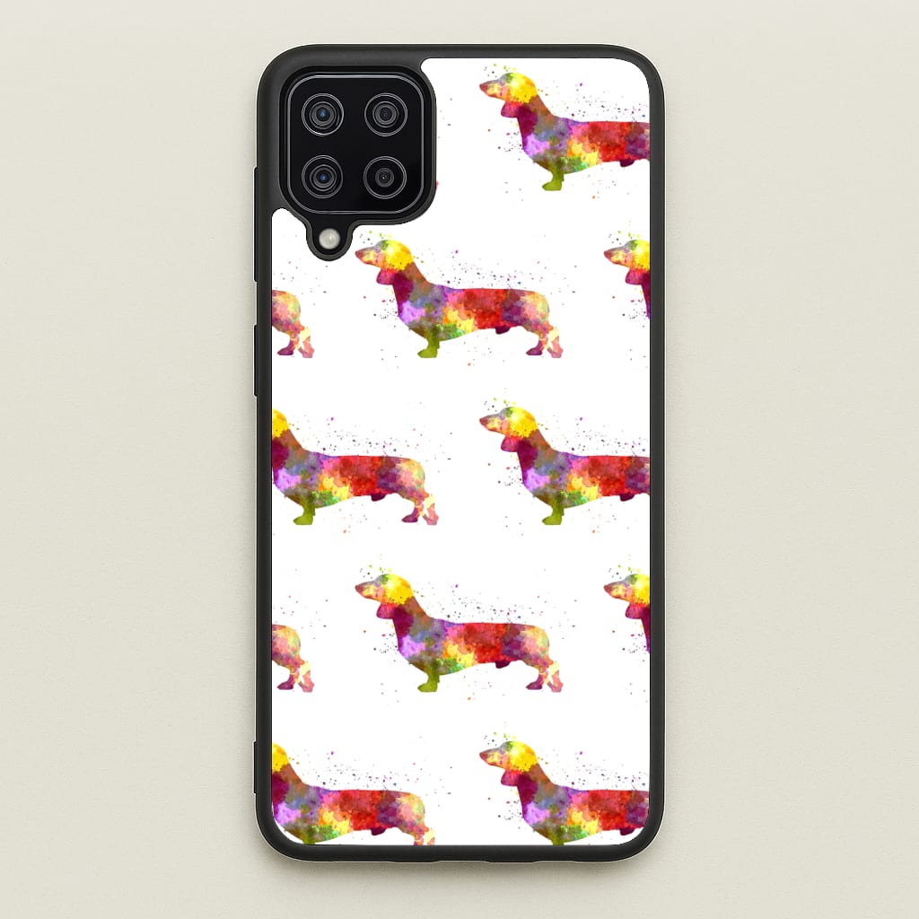 Watercolour Dachshund - Phone Case for Galaxy A12