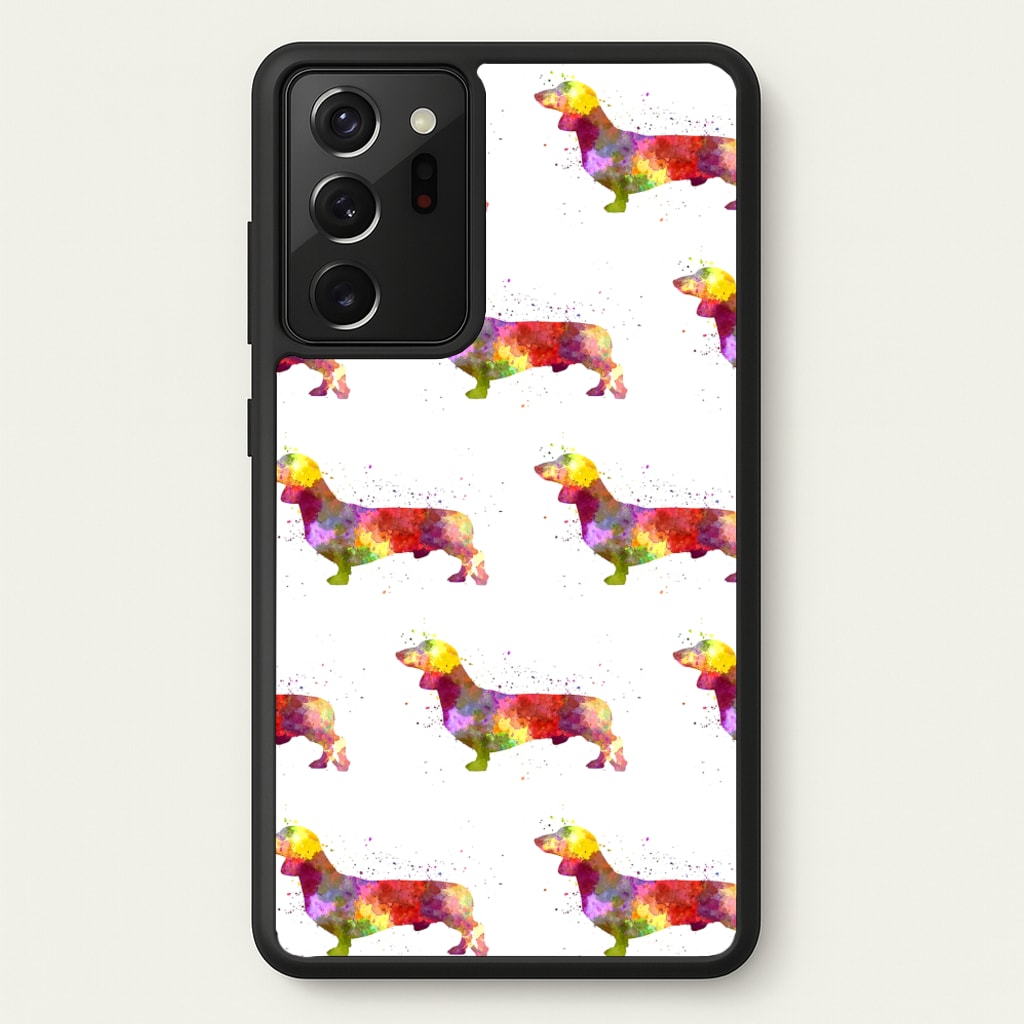 Watercolour Dachshund - Phone Case for Galaxy Note 20 Ultra