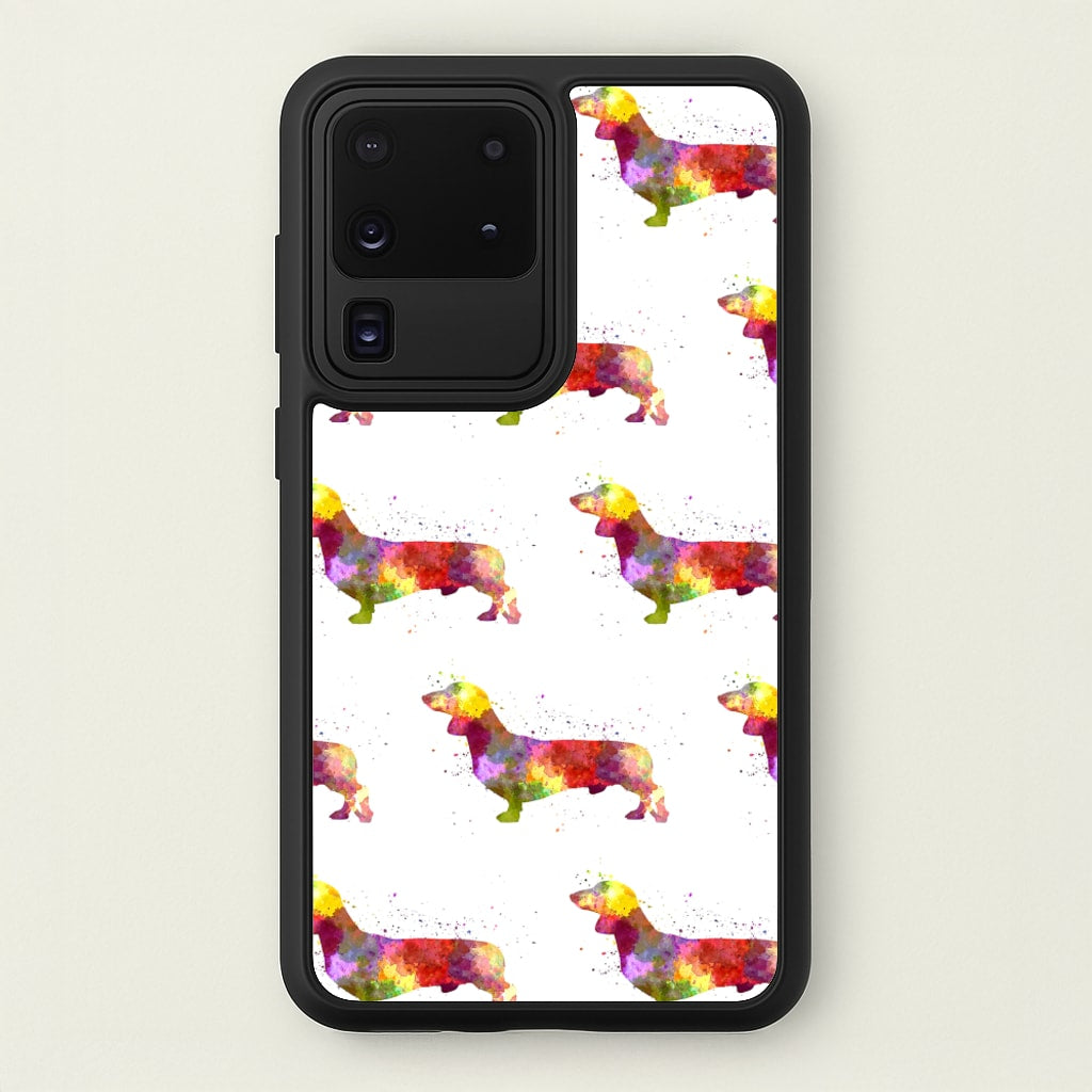 Watercolour Dachshund - Phone Case for Galaxy S20 Ultra