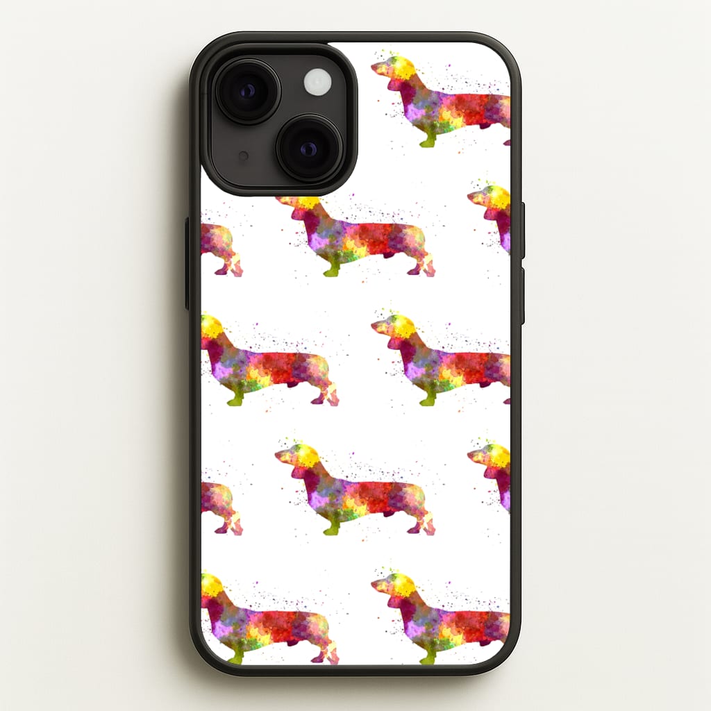 Watercolour Dachshund - Phone Case for iPhone 13 Mini