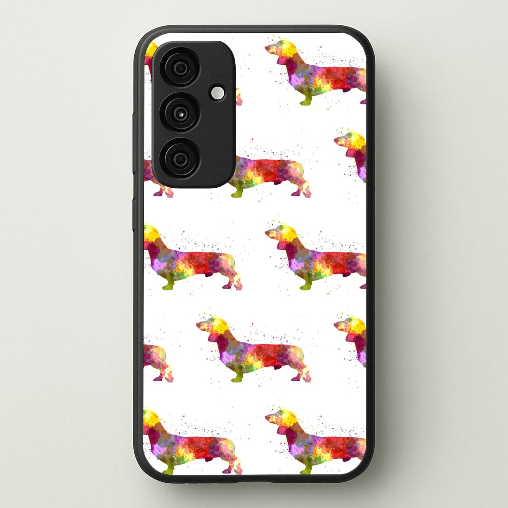 Watercolour Dachshund - Phone Case for Galaxy A35
