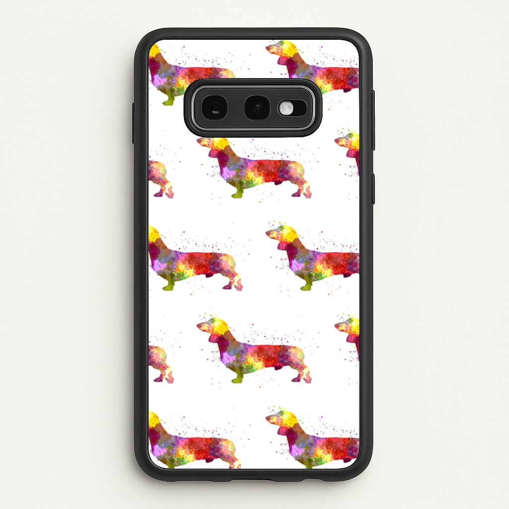 Watercolour Dachshund - Phone Case for Galaxy S10e