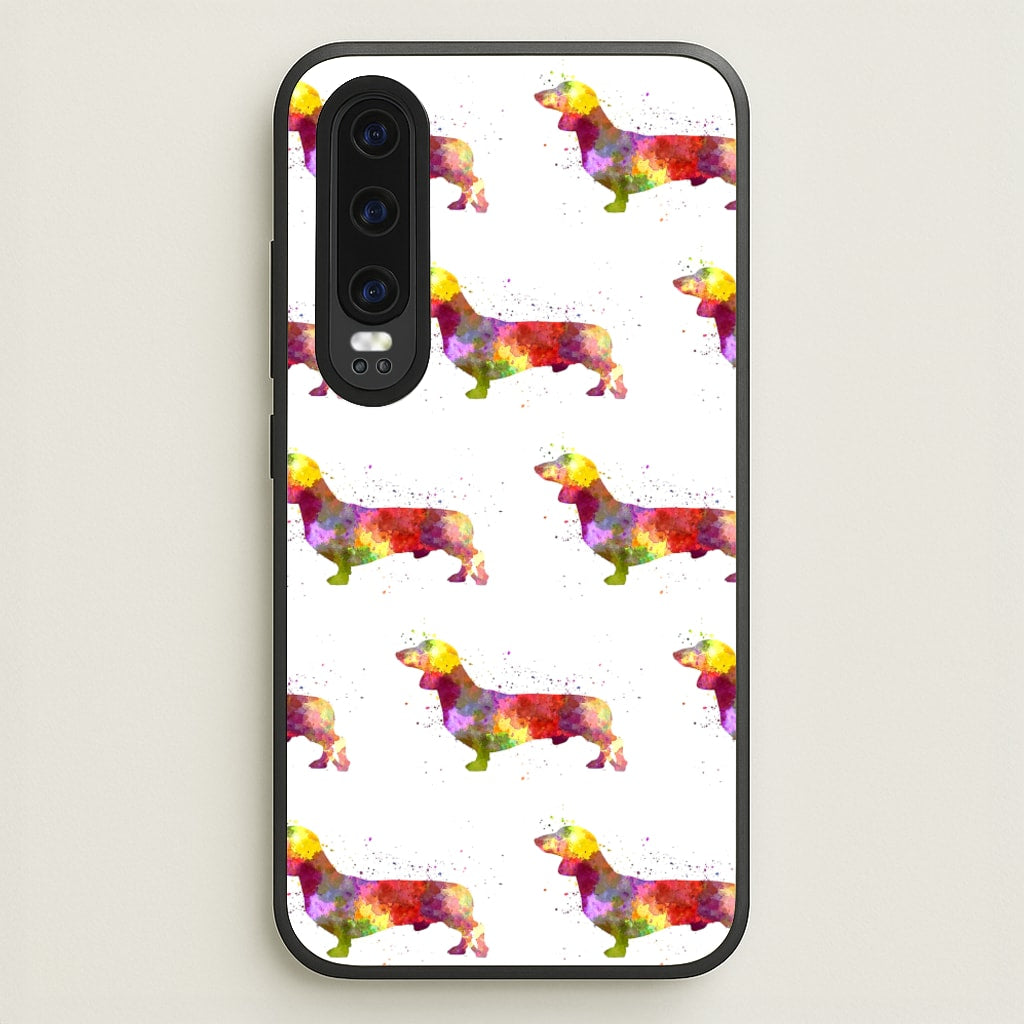 Watercolour Dachshund - Phone Case for Huawei P30
