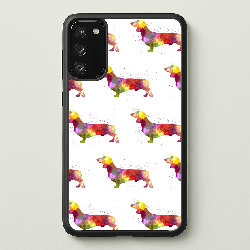 Watercolour Dachshund - Phone Case for Galaxy S20