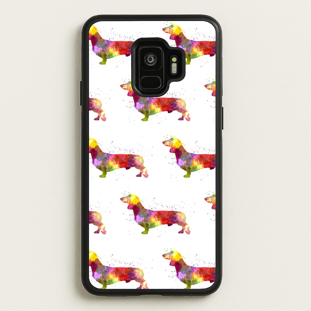 Watercolour Dachshund - Phone Case for Galaxy S9