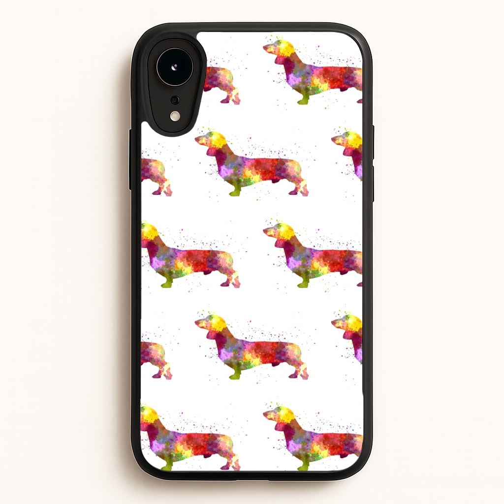 Watercolour Dachshund - Phone Case for iPhone XR