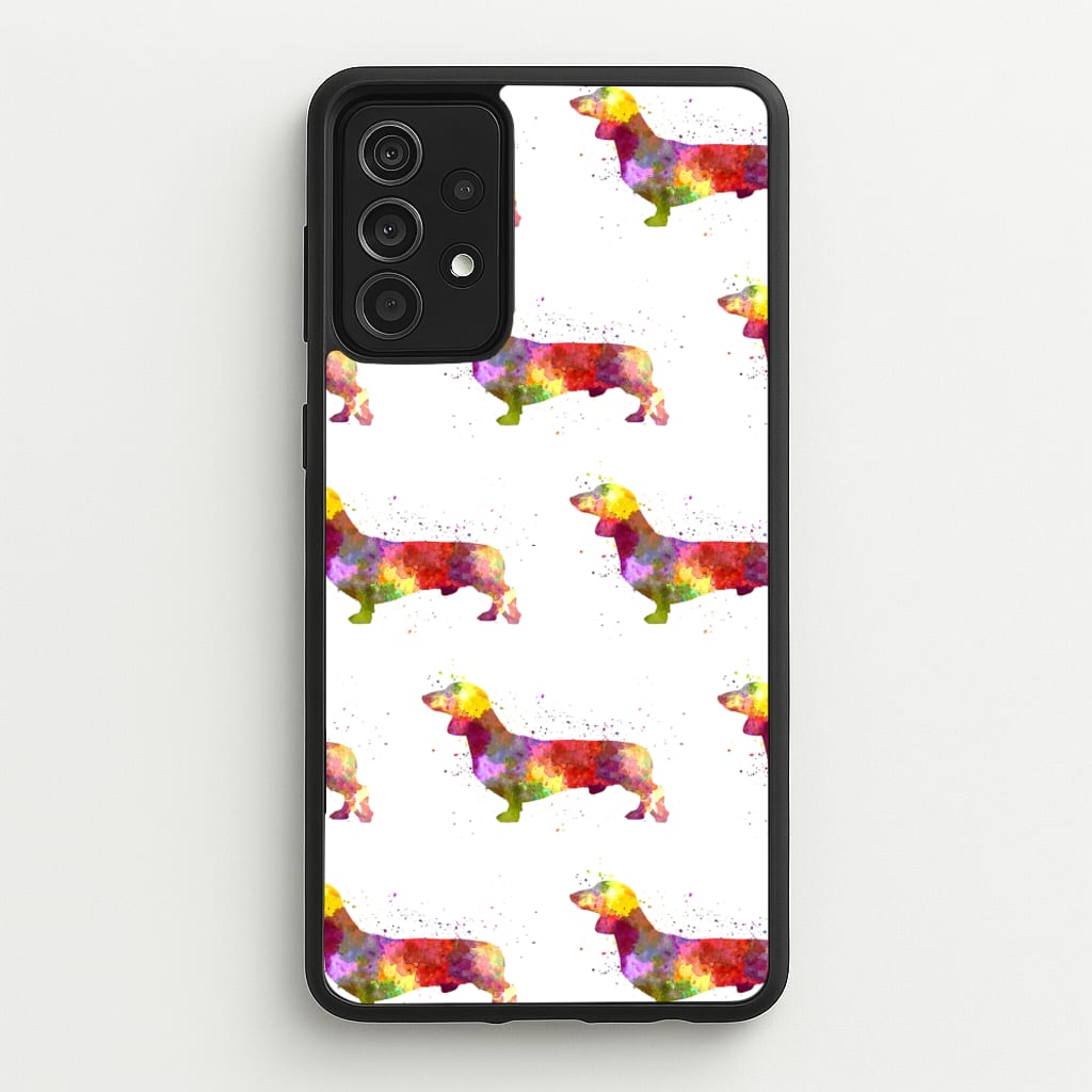 Watercolour Dachshund - Phone Case for Galaxy A52 / A52s