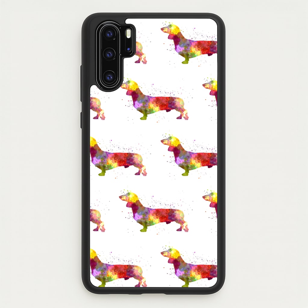 Watercolour Dachshund - Phone Case for Huawei P30 Pro