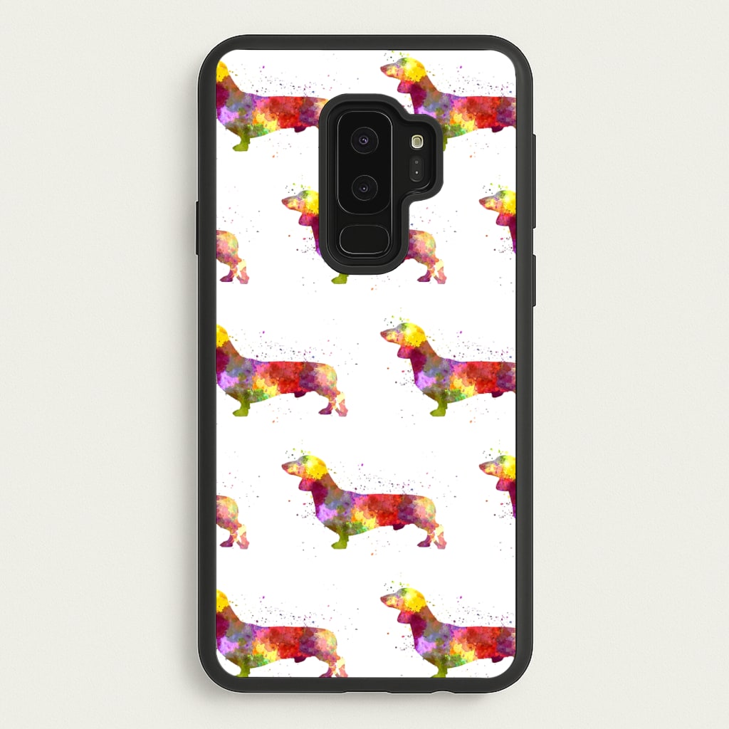 Watercolour Dachshund - Phone Case for Galaxy S9 Plus