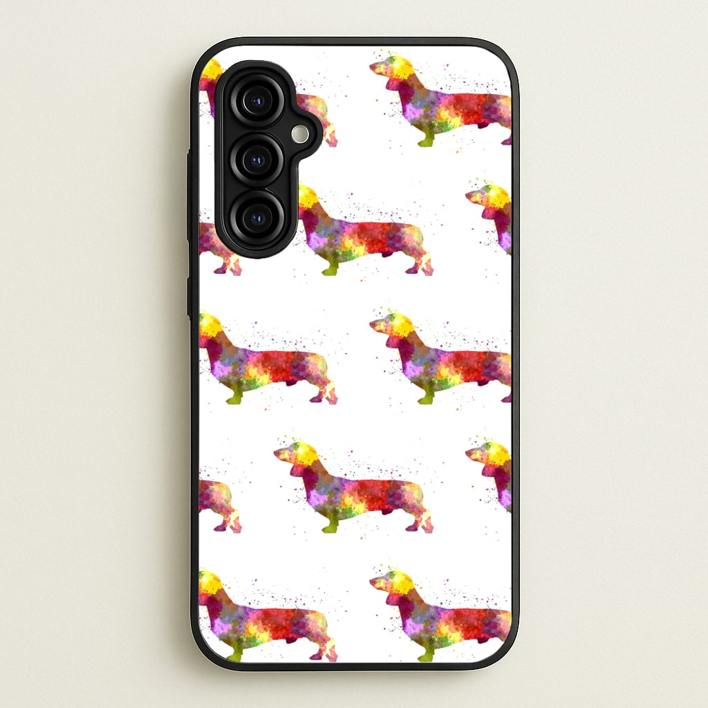 Watercolour Dachshund - Phone Case for Galaxy A54
