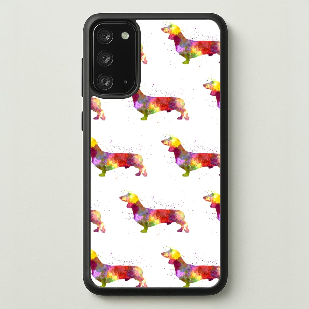 Watercolour Dachshund - Phone Case for Galaxy Note 20