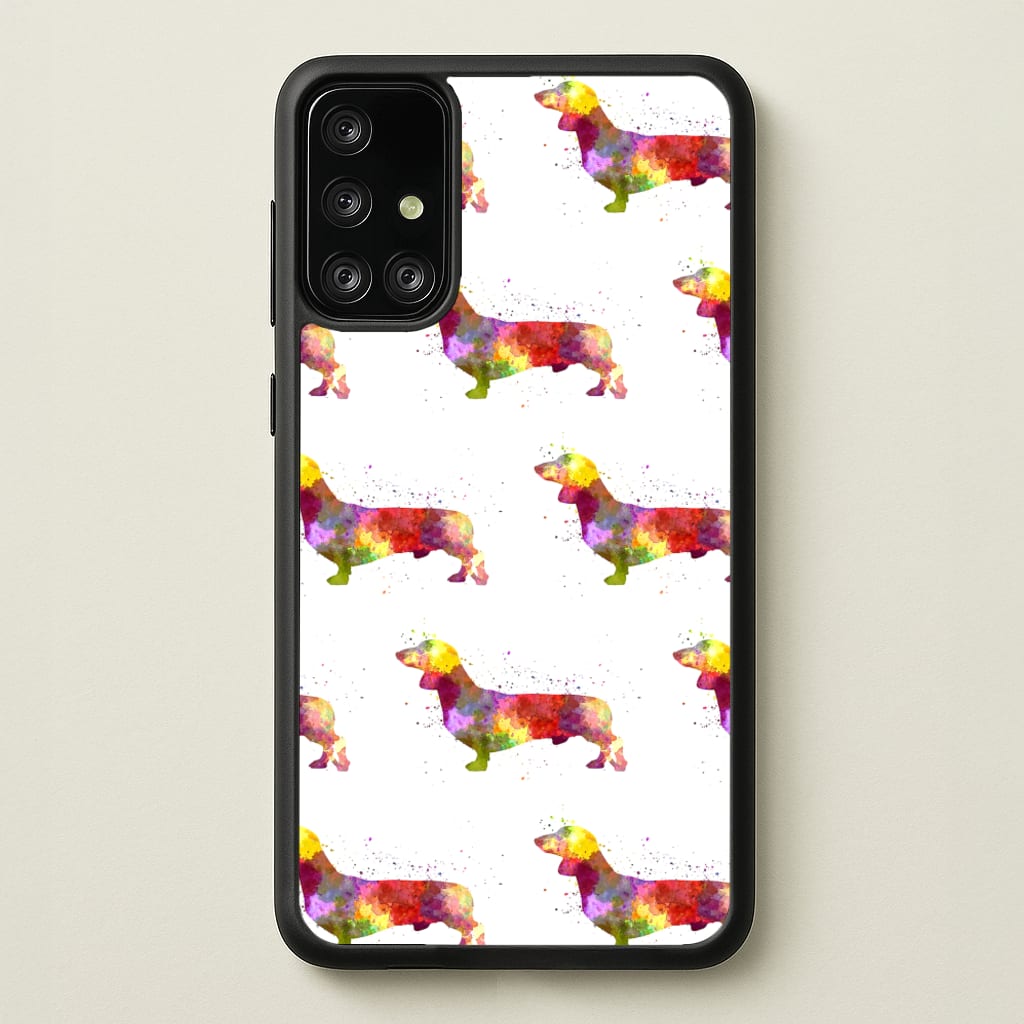 Watercolour Dachshund - Phone Case for Galaxy A71