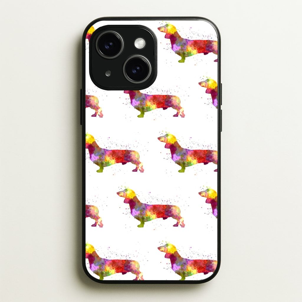 Watercolour Dachshund - Phone Case for iPhone 15