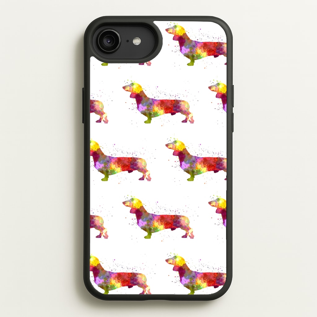 Watercolour Dachshund - Phone Case for iPhone 6 Plus / 7 Plus / 8 Plus