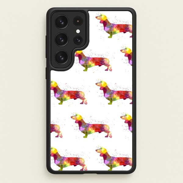 Watercolour Dachshund - Phone Case for Galaxy S22 Ultra