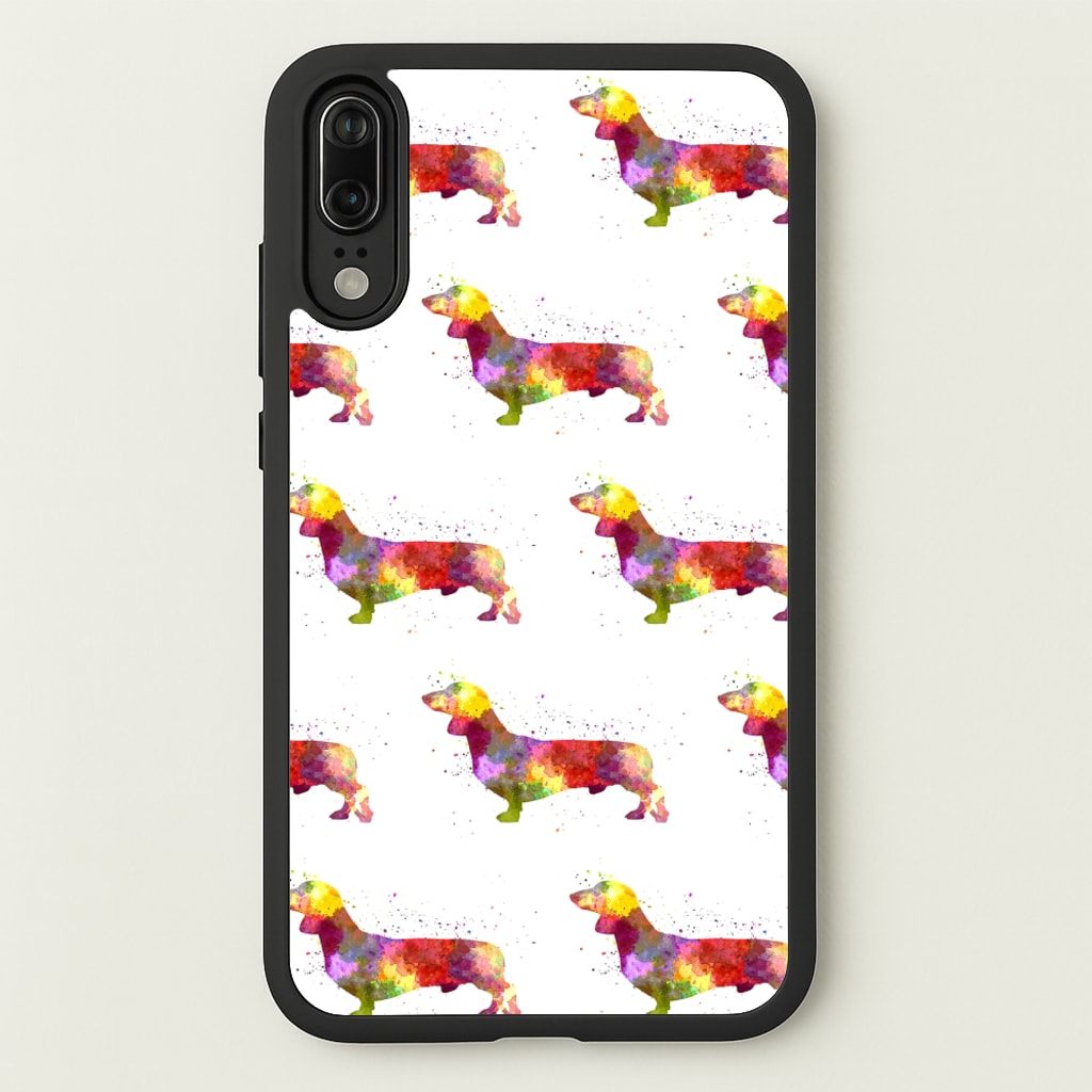 Watercolour Dachshund - Phone Case for Huawei P20