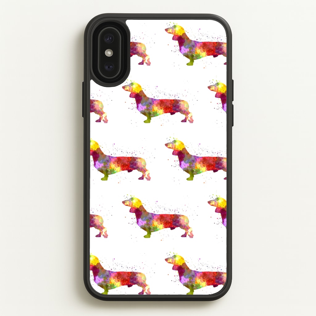 Watercolour Dachshund - Phone Case for iPhone XS Max