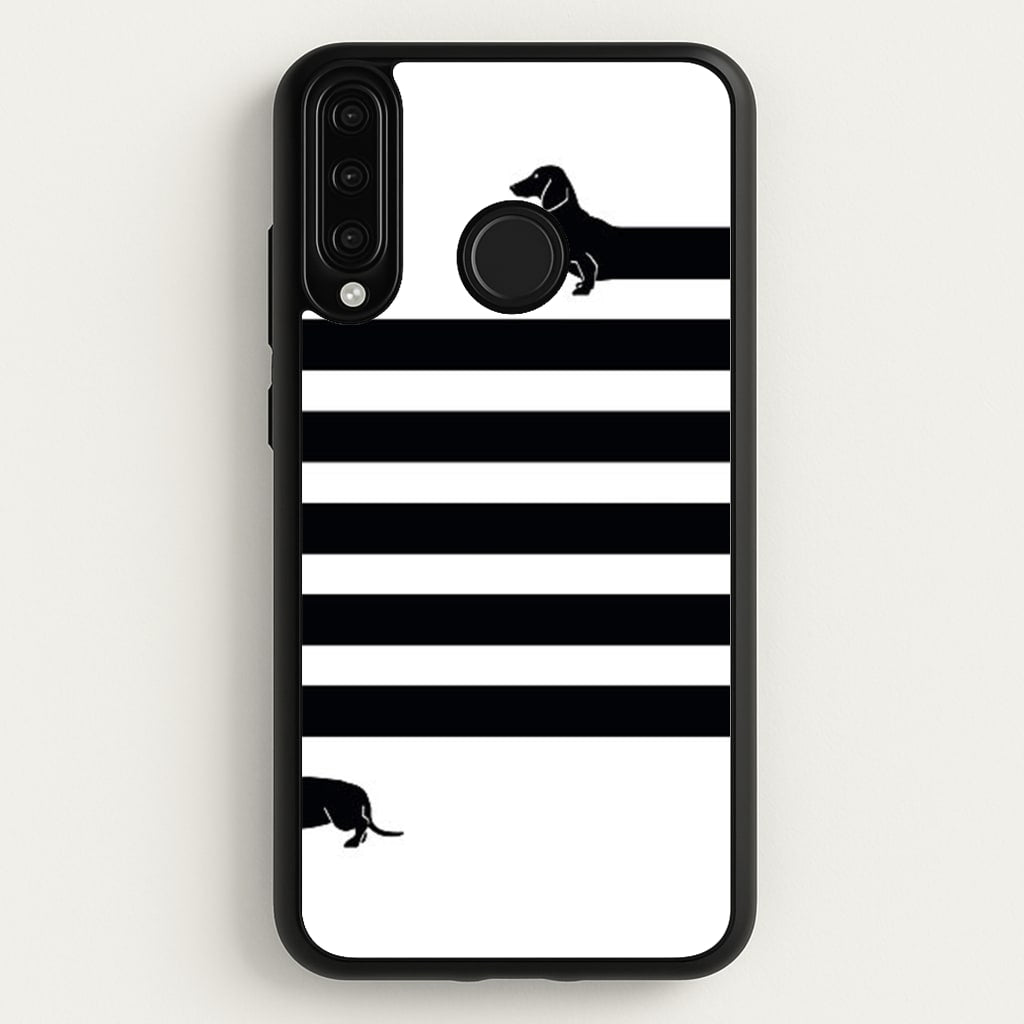 Dachshund Wrapped - Phone Case for Huawei P30 Lite