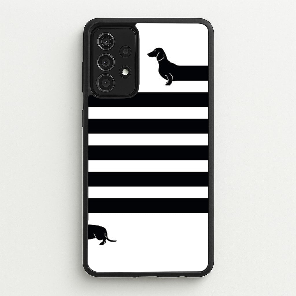 Dachshund Wrapped - Phone Case for Galaxy A52 / A52s