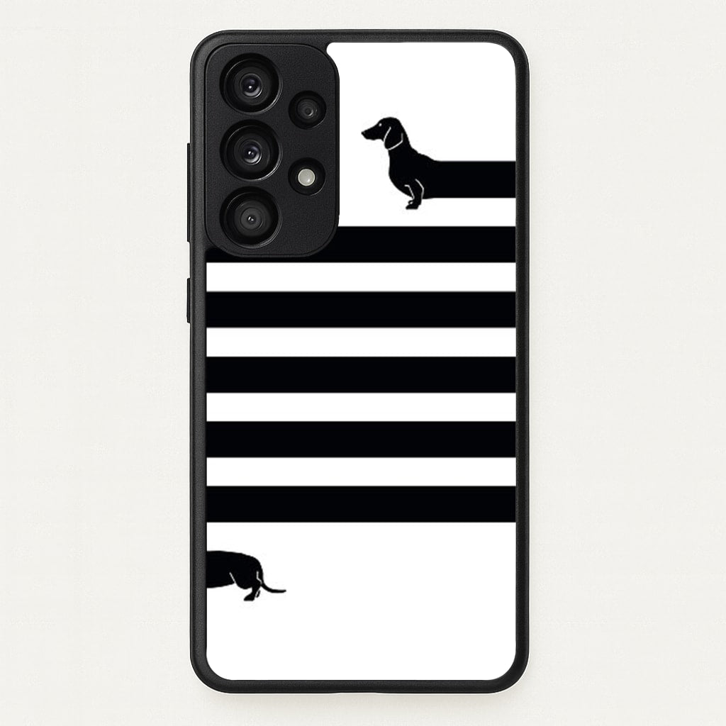 Dachshund Wrapped - Phone Case for Galaxy A53