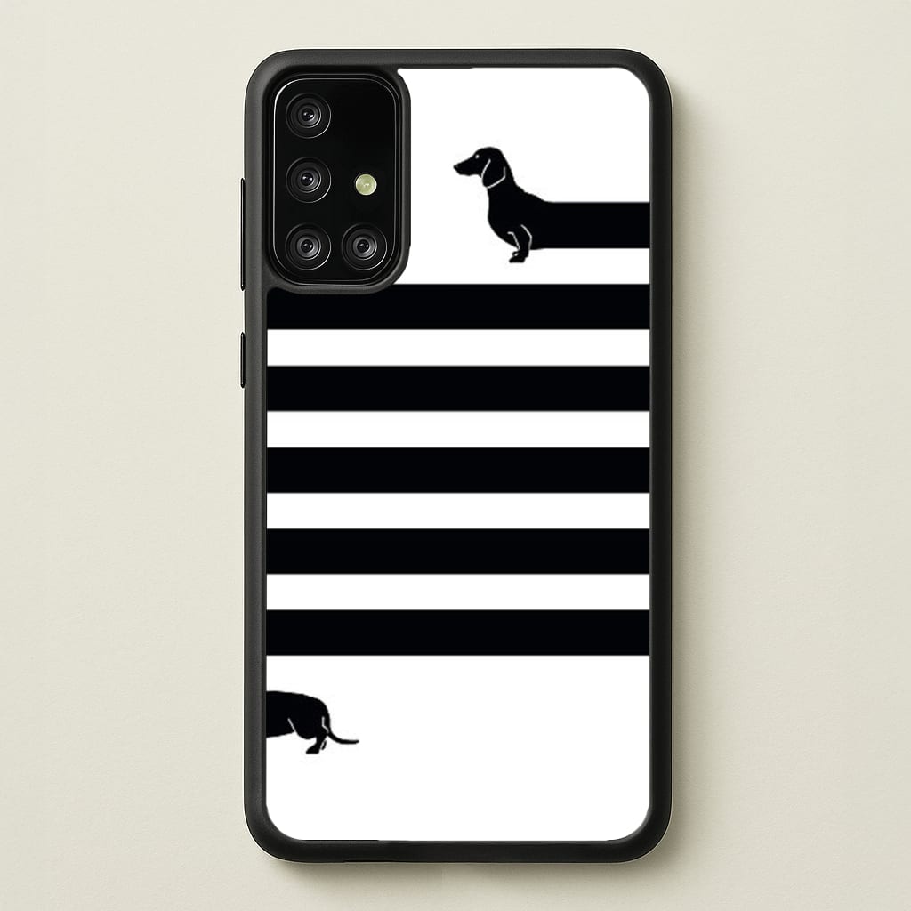 Dachshund Wrapped - Phone Case for Galaxy A71
