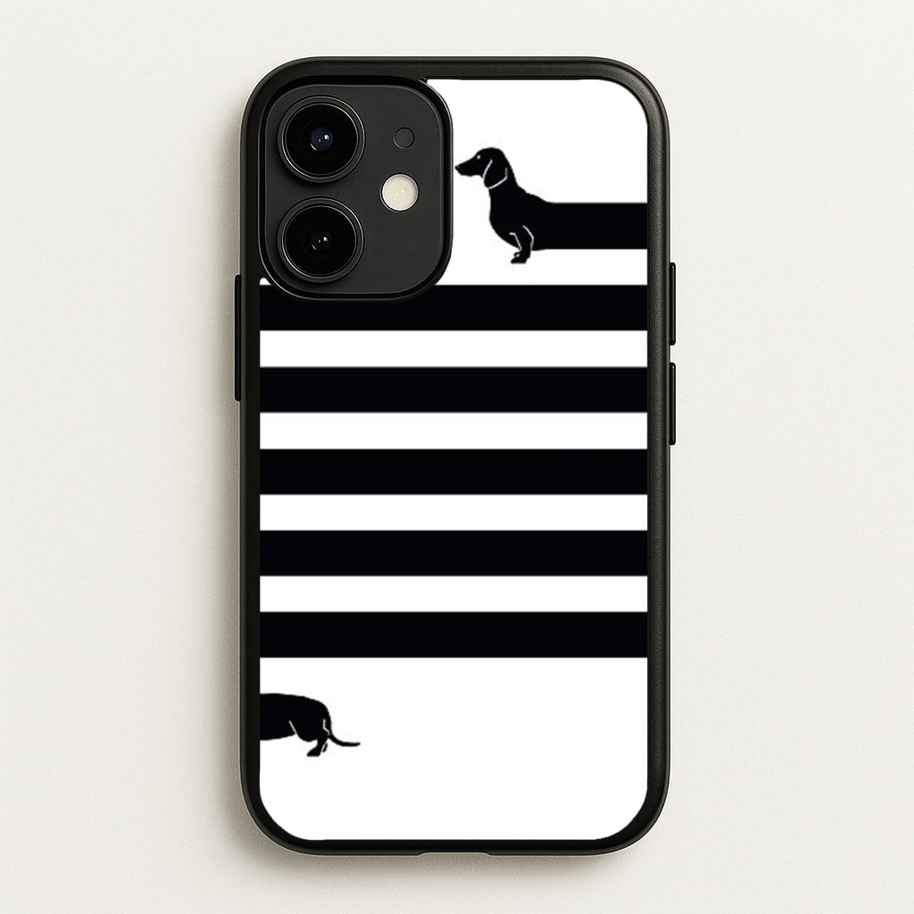 Dachshund Wrapped - Phone Case for iPhone 12 Mini