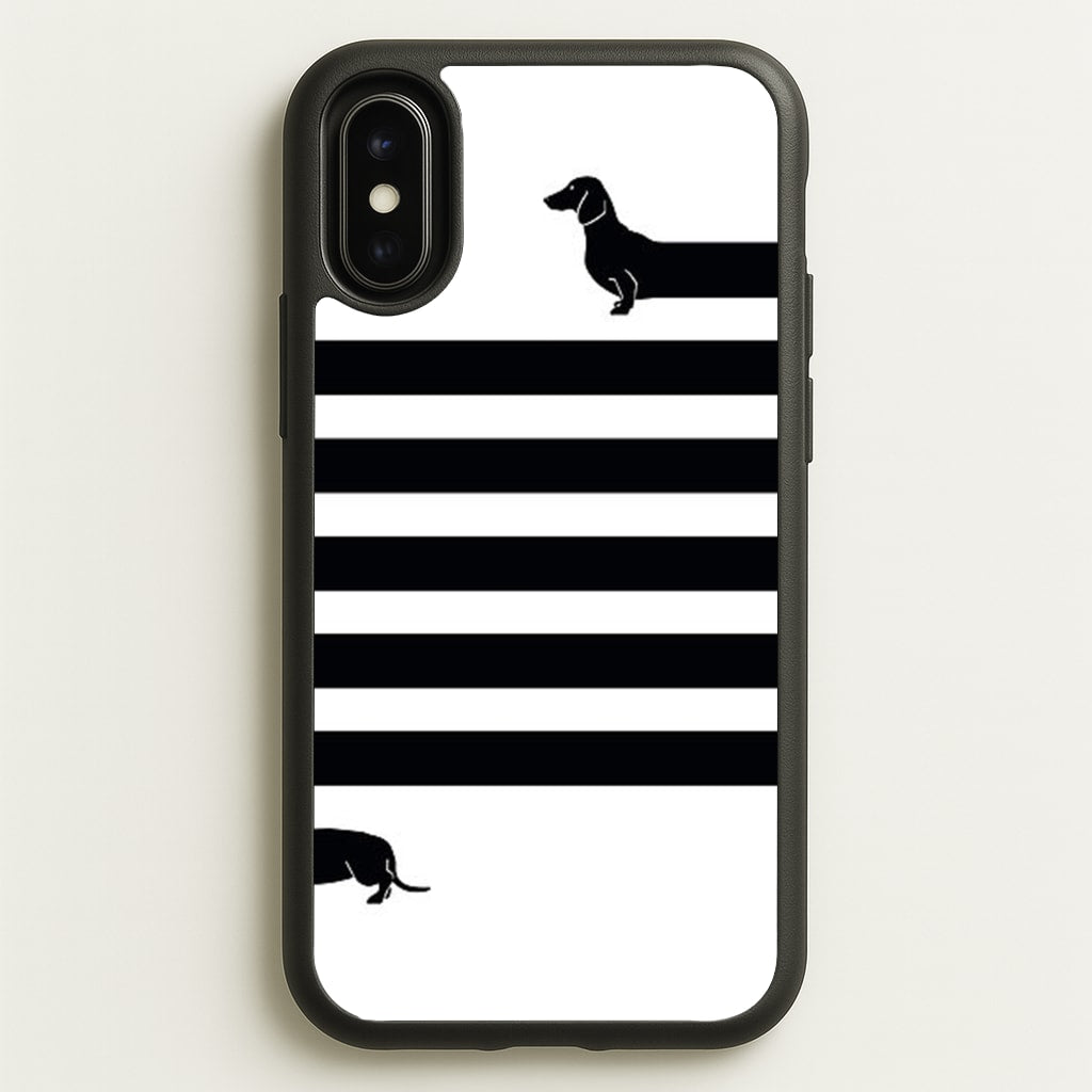 Dachshund Wrapped - Phone Case for iPhone X / XS