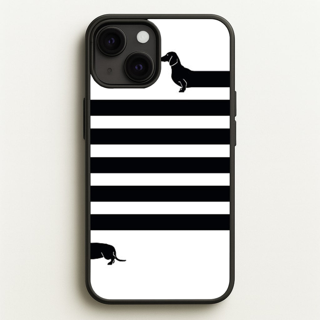 Dachshund Wrapped - Phone Case for iPhone 13 Mini