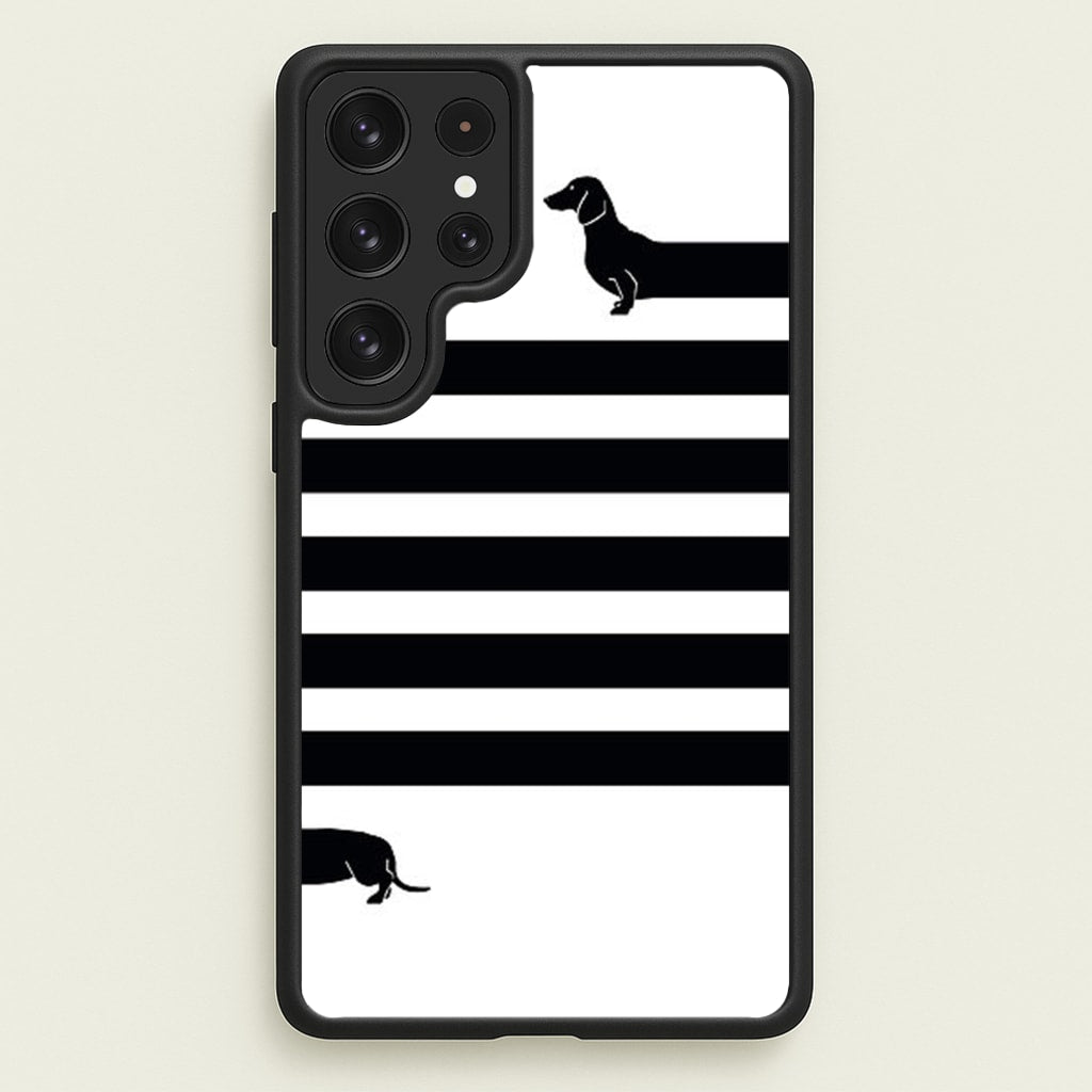 Dachshund Wrapped - Phone Case for Galaxy S22 Ultra