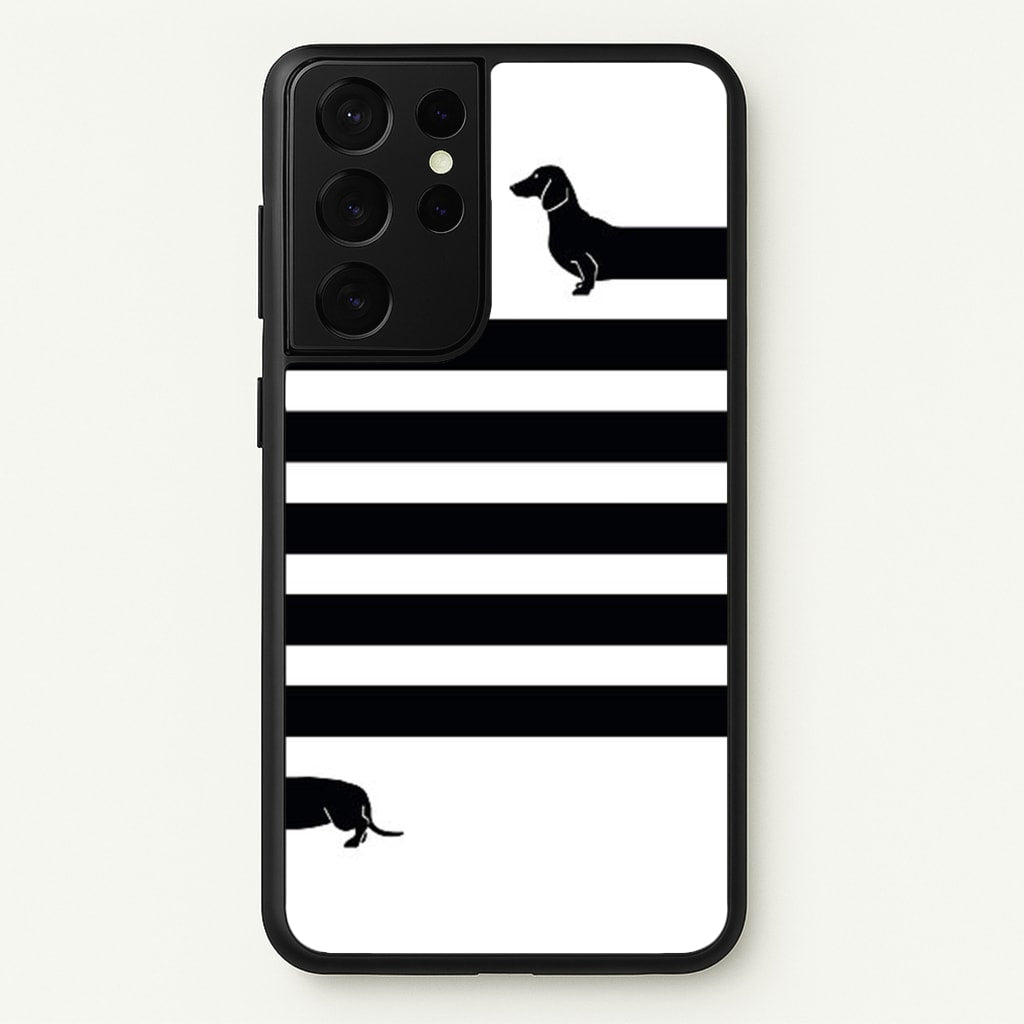 Dachshund Wrapped - Phone Case for Galaxy S21 Ultra