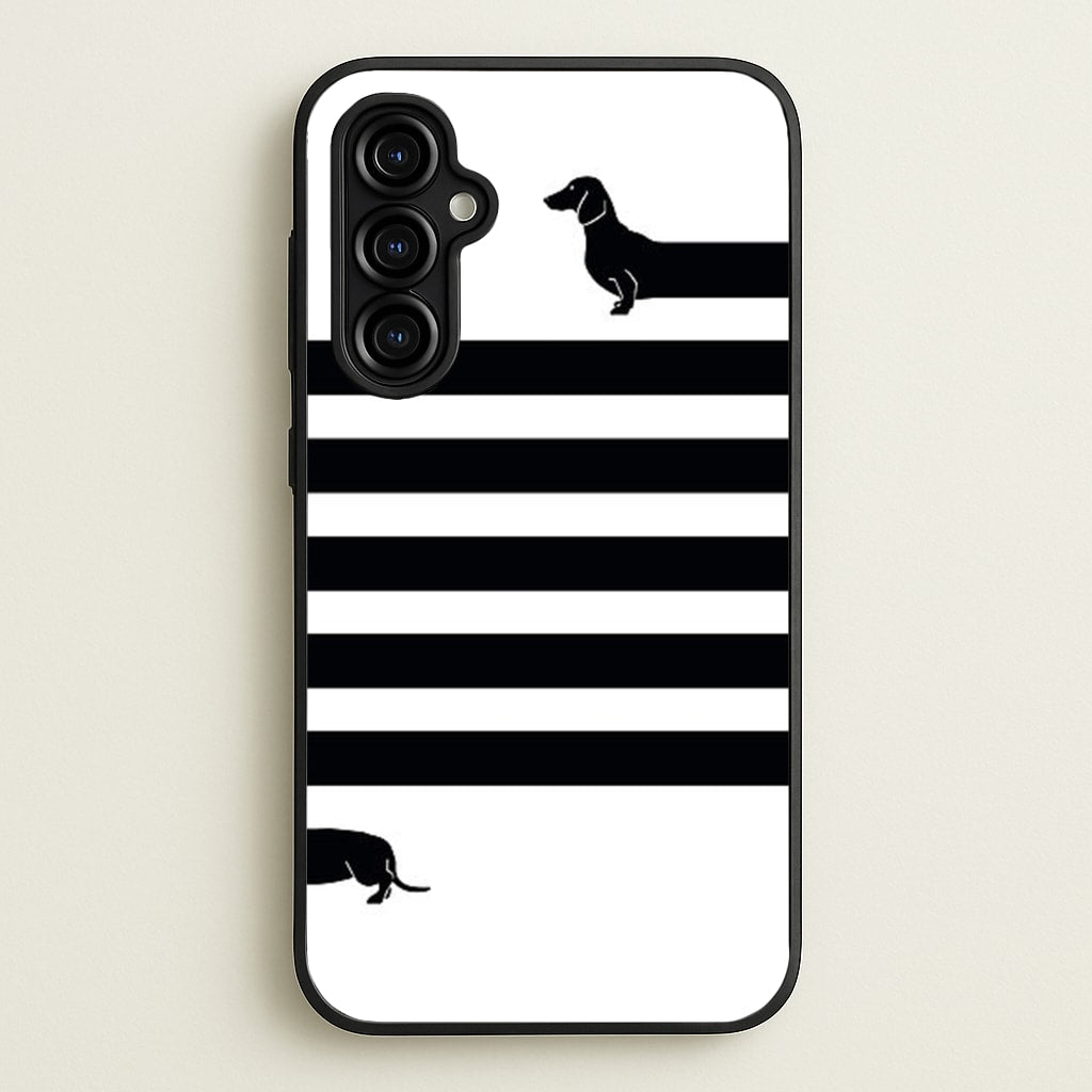 Dachshund Wrapped - Phone Case for Galaxy A54