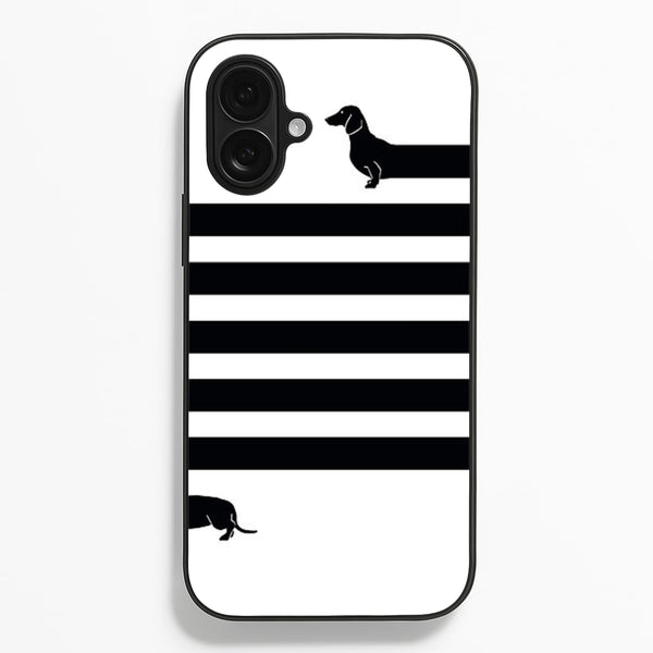 Dachshund Wrapped - Phone Case for iPhone 16 Plus