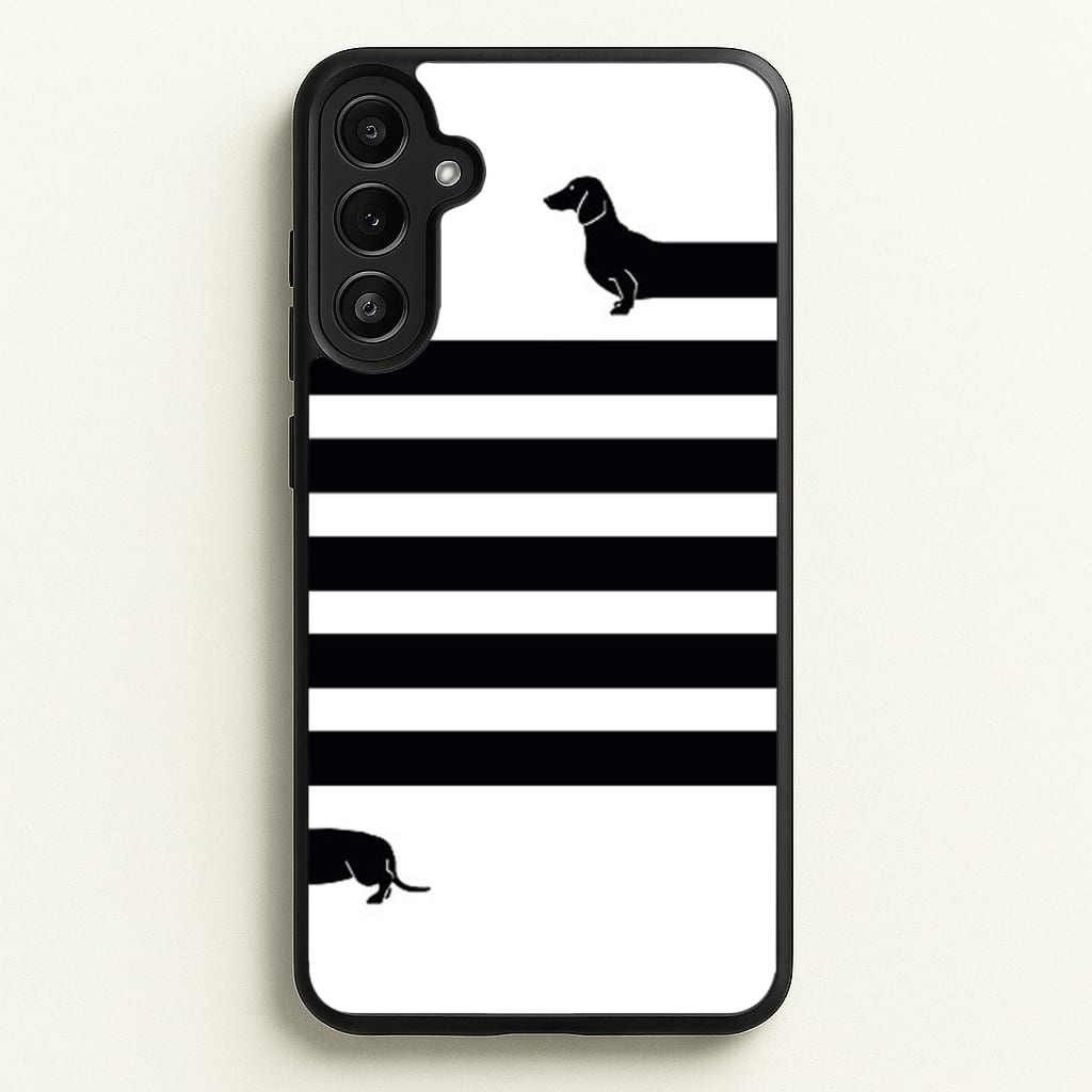 Dachshund Wrapped - Phone Case for Galaxy A34