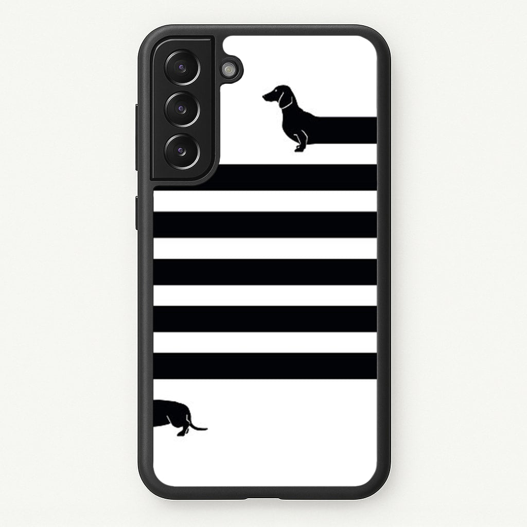 Dachshund Wrapped - Phone Case for Galaxy S21