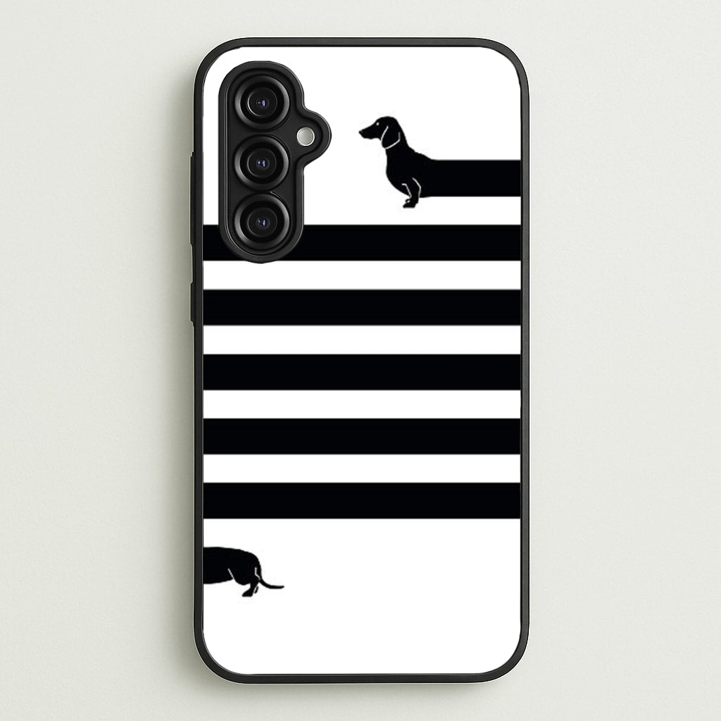 Dachshund Wrapped - Phone Case for Galaxy A14