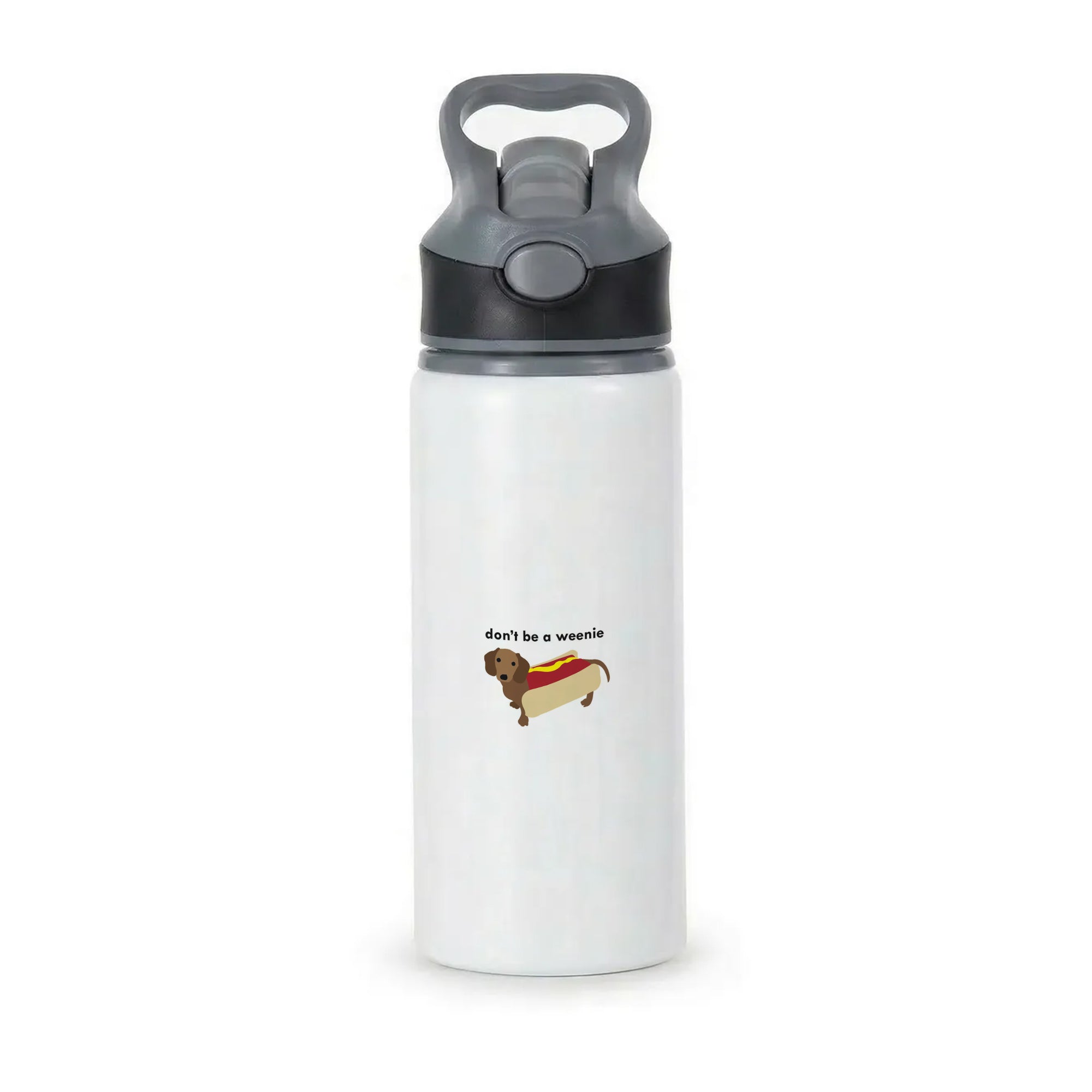 Don't Be A Weenie - Dachshund Active Water Bottle - Black