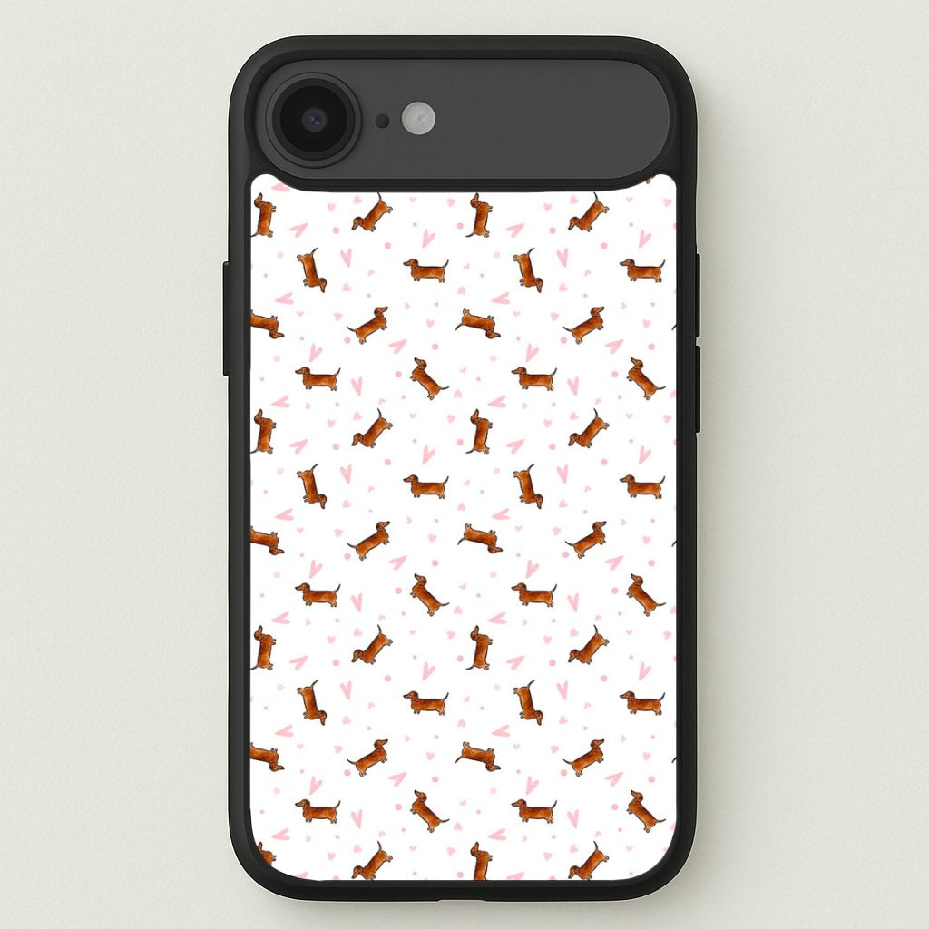 Dachshund Pattern - White Phone Case for iPhone 17 Air