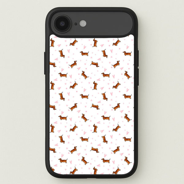 Dachshund Pattern - White Phone Case for iPhone 17 Air
