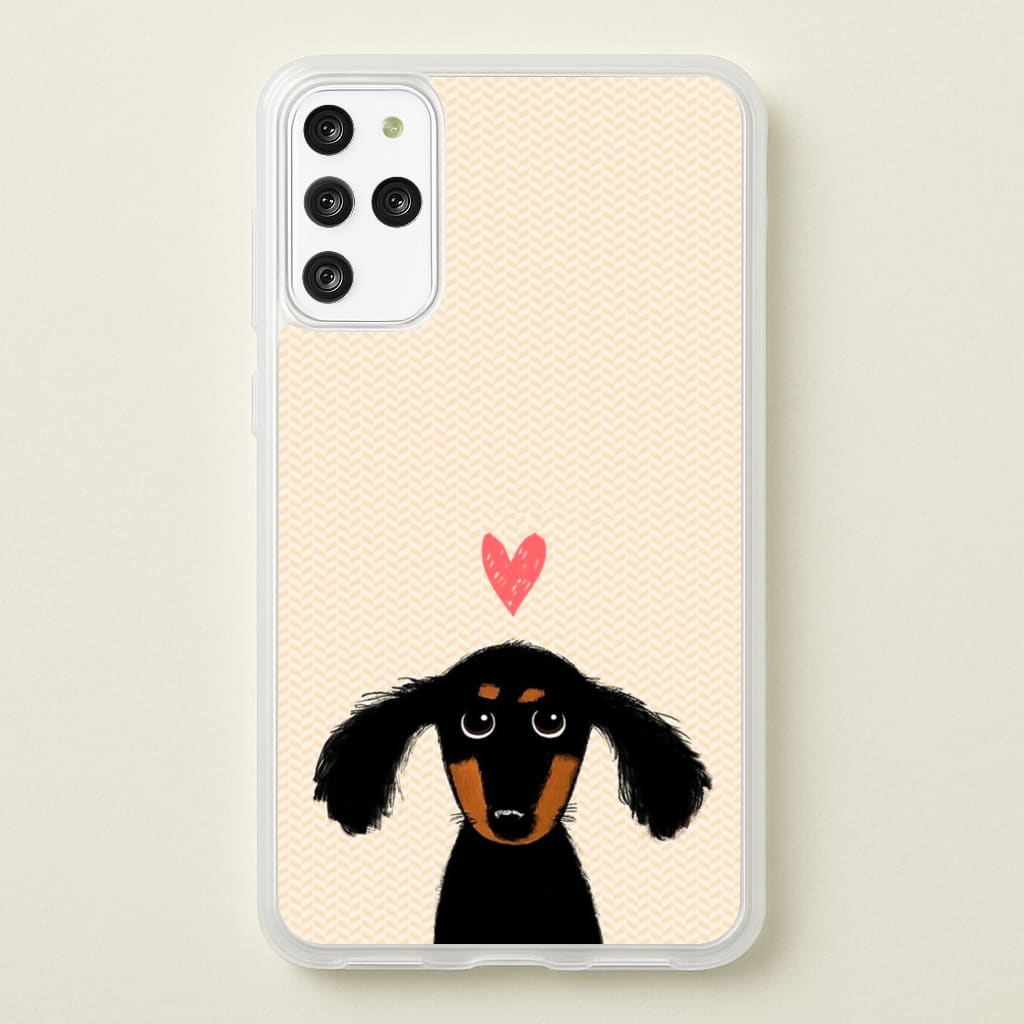 Dachshund Puppy Love - Phone Case for Galaxy S20 Plus