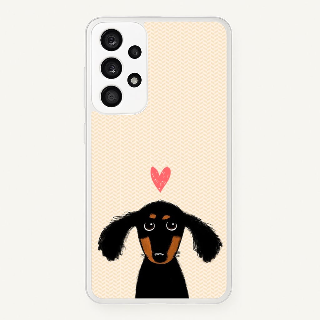 Dachshund Puppy Love - Phone Case for Galaxy A53