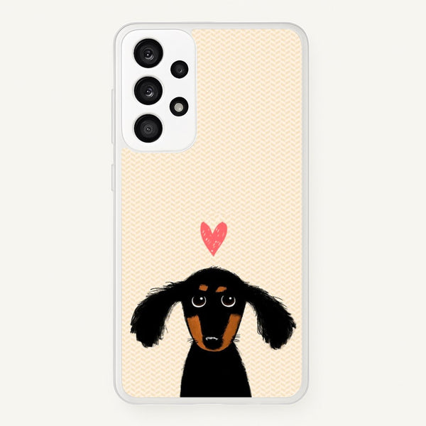 Dachshund Puppy Love - Phone Case for Galaxy A53
