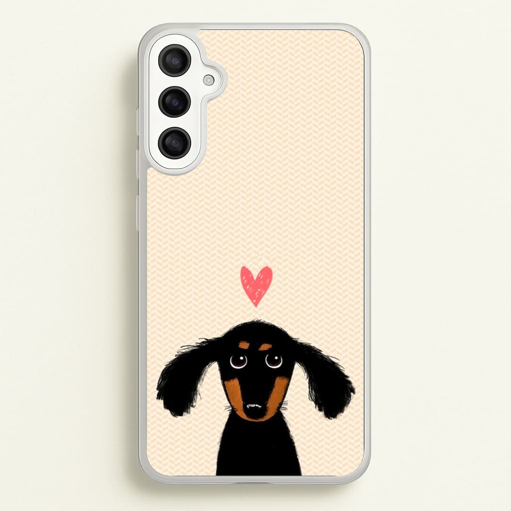 Dachshund Puppy Love - Phone Case for Galaxy A34