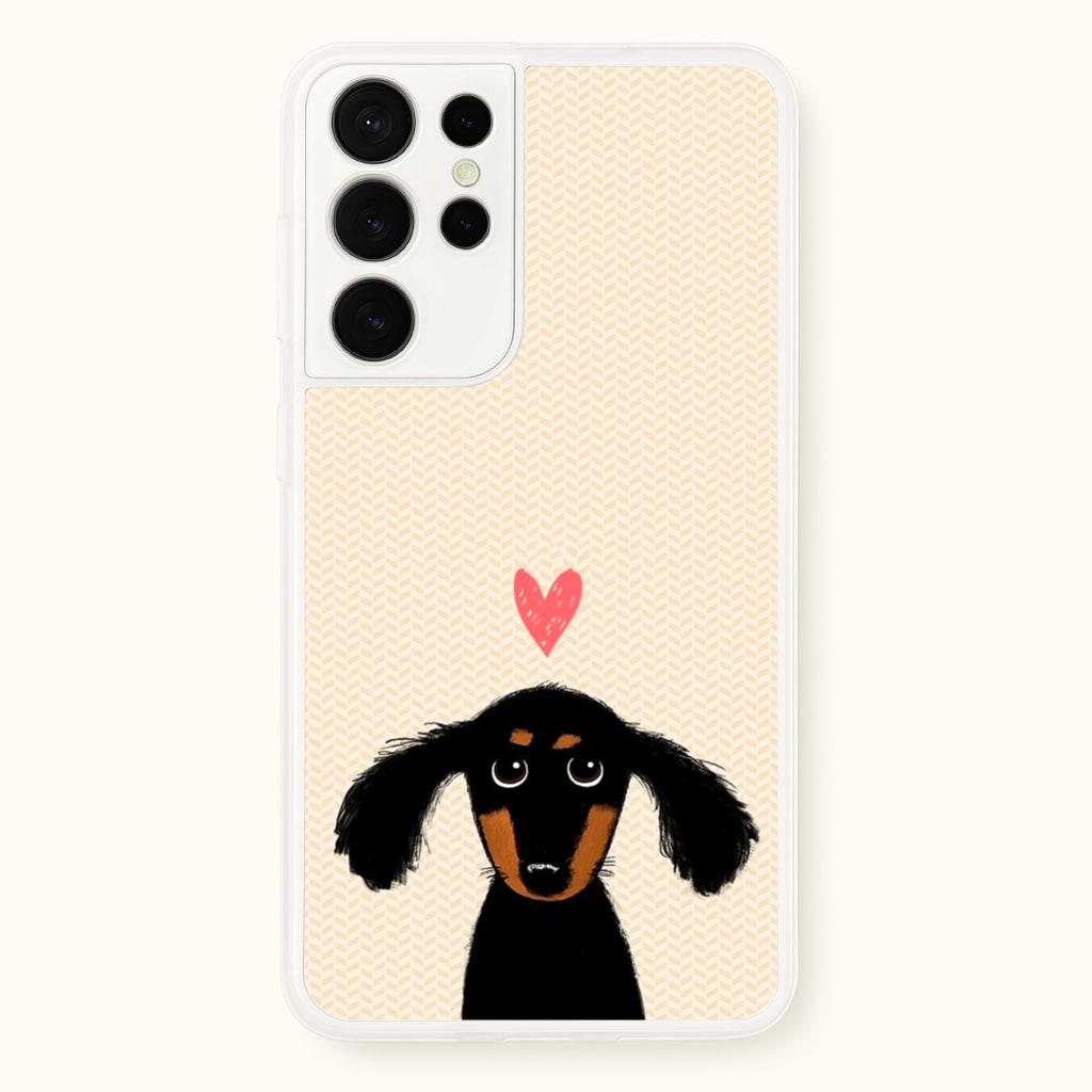 Dachshund Puppy Love - Phone Case for Galaxy S21 Ultra