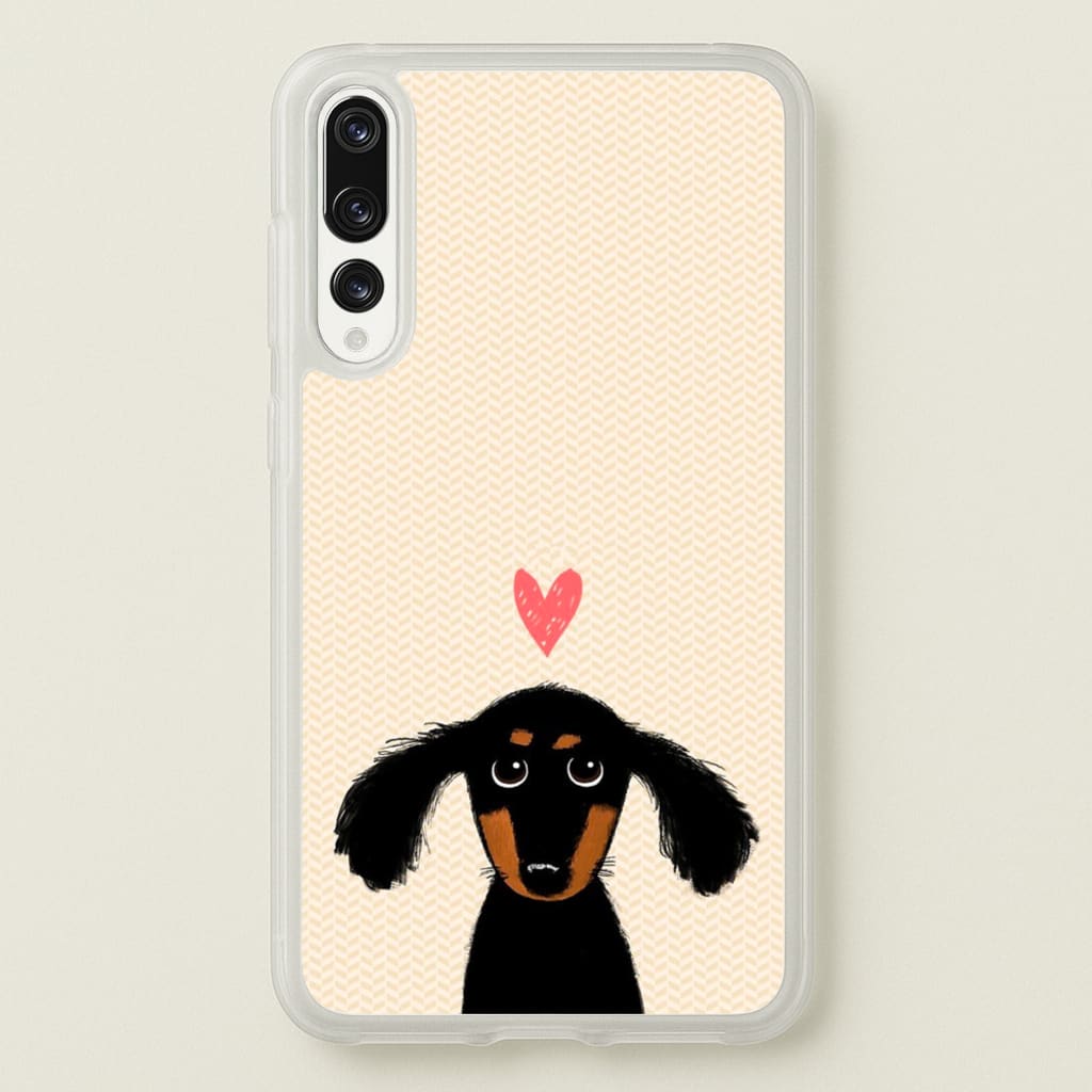 Dachshund Puppy Love - Phone Case for Huawei P20 Pro