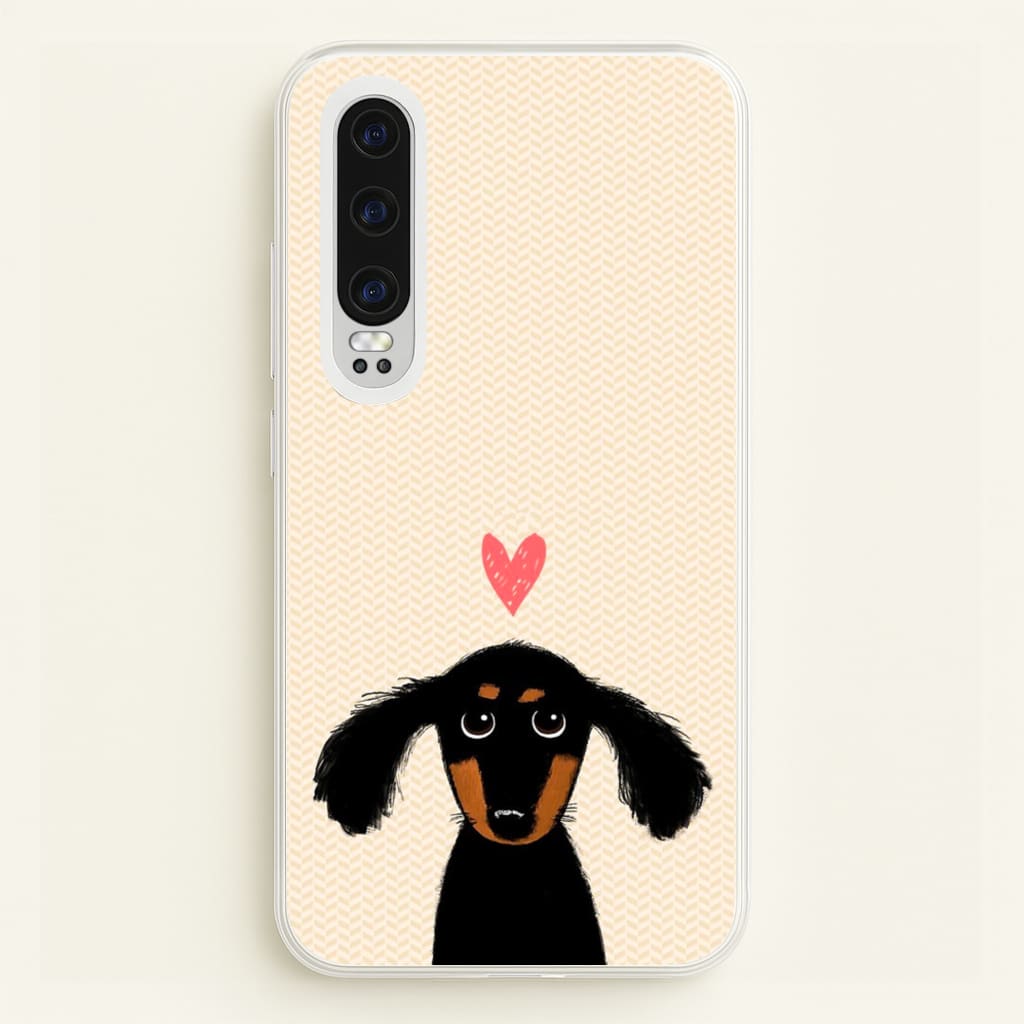 Dachshund Puppy Love - Phone Case for Huawei P30